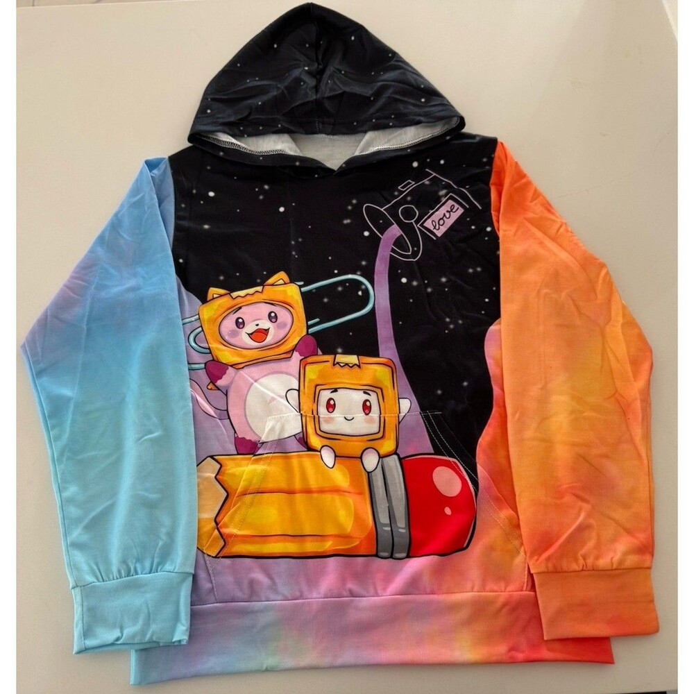 Children's cartoon hoodie sweatshirt top YouTube jumper top school size 8-10 - Picture 2 of 12